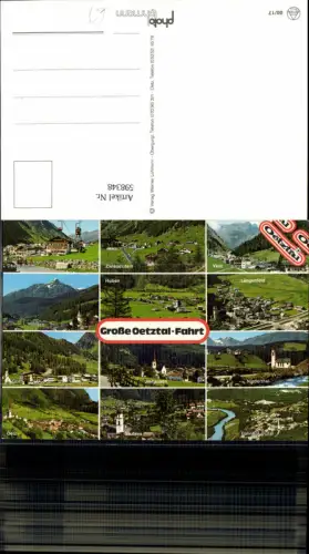 598348,Mehrbild Ak Ötztal Sölden Obergurgl Oetz Längenfeld Vent Umhausen