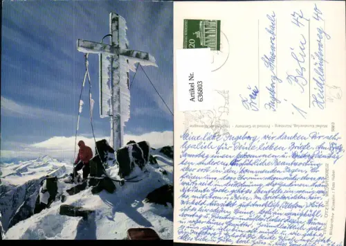 636803,Wildspitzkreuz Ötztal Gipfelkreuz Bergsteigen b. Vent Sölden Rofen