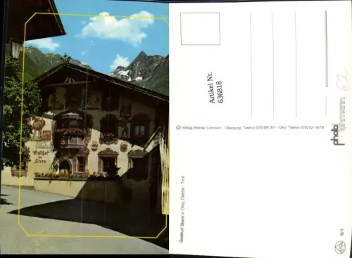 636818,Oetz Oetztal Gasthof Stern