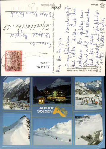 638045,Mehrbild Ak Alphof Sölden Wintersport