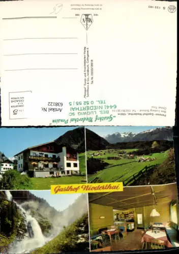638122,Mehrbild Ak Niederthai Umhausen Pension Gasthof Niederthai