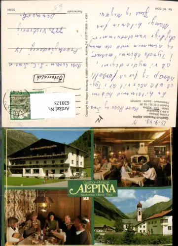 638123,Mehrbild Ak Niederthai Umhausen Gasthof Pension Alpina