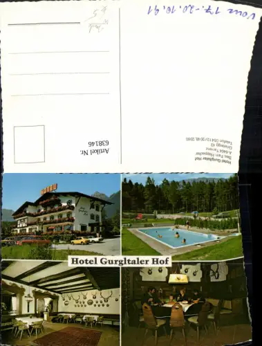 638146,Mehrbild Ak Tarrenz Hotel Gurgltaler Hof