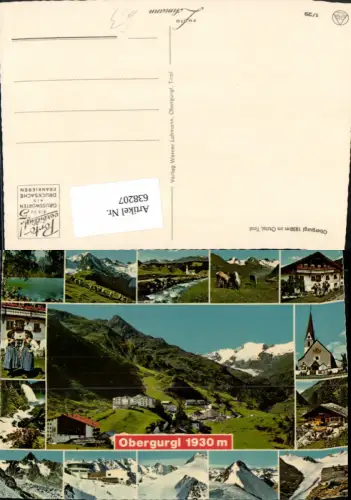 638207,Mehrbild Ak Obergurgl Sölden Tracht