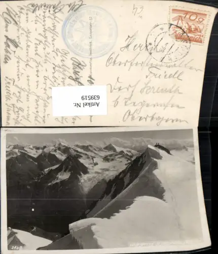 639519,Foto Ak Wildspitze Südgipfel Vent Sölden