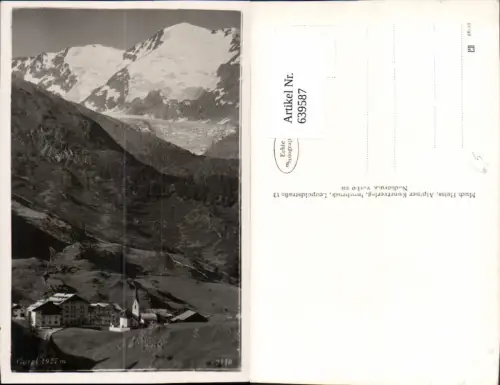 639587,Foto Ak Gurgl Obergurgl Ansicht