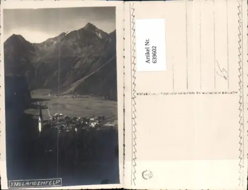 639602,Foto Ak Längenfeld Ansicht m. Kirche