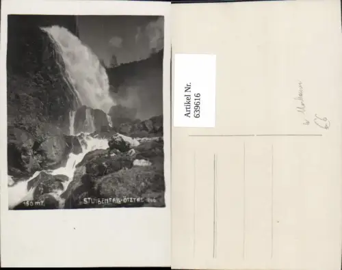 639616,Foto Ak Stuibenfall Ötztal Wasserfall Umhausen