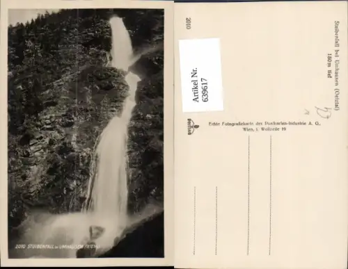 639617,Foto Ak Stuibenfall b. Umhausen Oetztal Wasserfall Umhausen