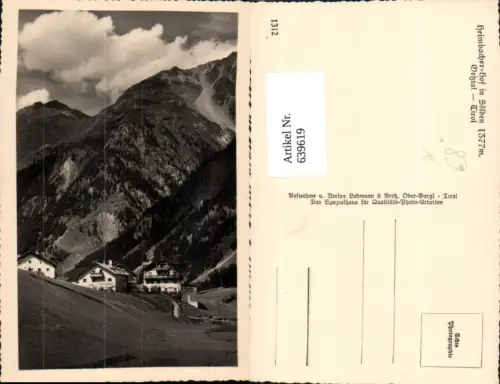 639619,Foto Ak Sölden Oetztal Heimbacher-Hof