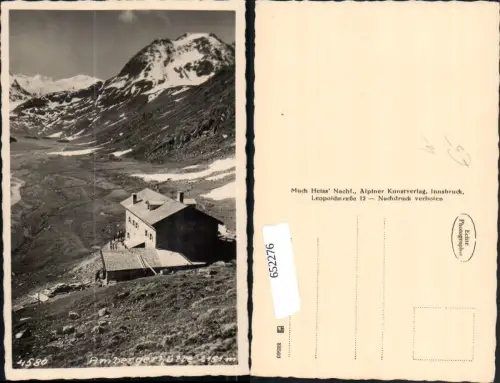 652276,Ambergerhütte b. Gries im Sulztal Imst Längenfeld
