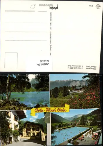 654639,Mehrbild Ak Oetz Hoch Oetz Piburgersee Gasthaus Stern Schwimmbad
