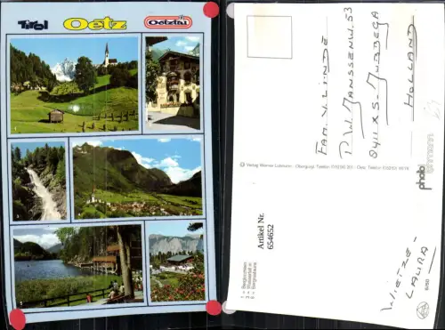 654652,Mehrbild Ak Oetz Bergkirchlein Gasthaus Stern Wasserfall Piburgersee