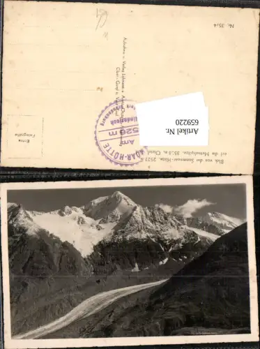 659220,Foto Ak Blick v. Samoar-Hütte Mutmalspitze Vent Sölden Martin-Busch-Hütte