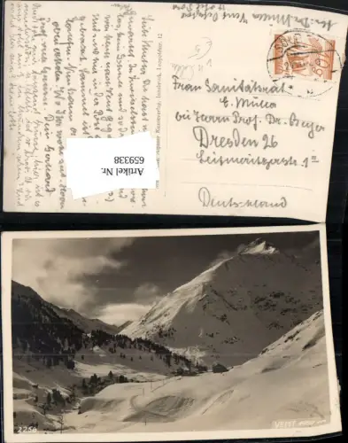 659338,Foto Ak Vent Sölden Winteransicht