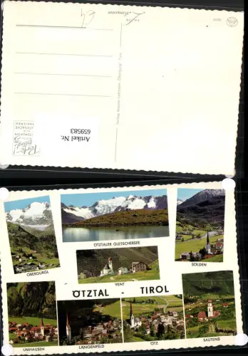 659583,Mehrbild Ak Ötztal Obergurgl Sölden Ötz Umhausen