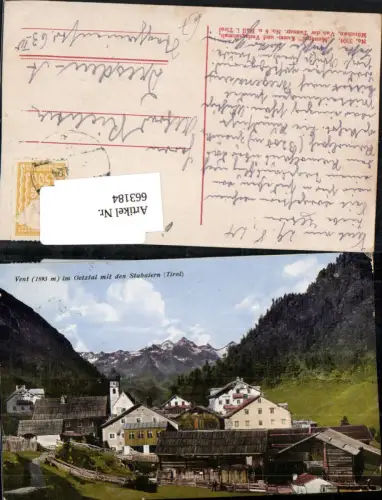 663184,tolle AK Vent bei Sölden im Ötztal pub Monopol