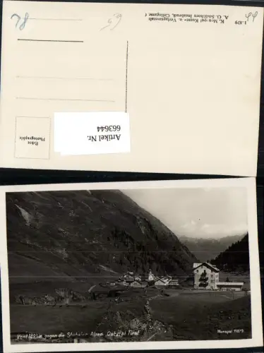 663644,Foto Ak Vent Sölden geg. Stubaier Alpen Ötztal