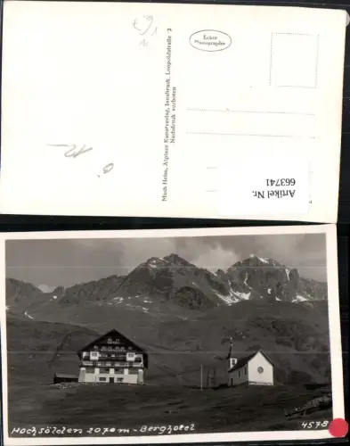 663741,Foto Ak Hochsölden Sölden Berghotel pub Much Heiss 4578