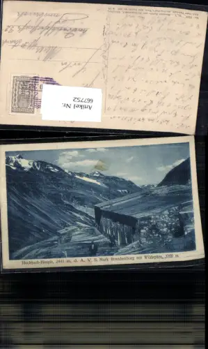 667752,Vent Sölden Hochjoch-Hospiz mit Wildspitze Hochjochhospiz Stempel Arzle
