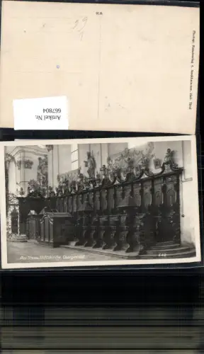 667804,Foto Ak Aus Stams Stiftskirche Chorgestühl pub A. Stockhammer 642