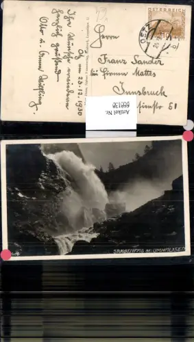 668138,Foto Ak Stuibenfall b. Umhausen Wasserfall pub Much Heiss 2406