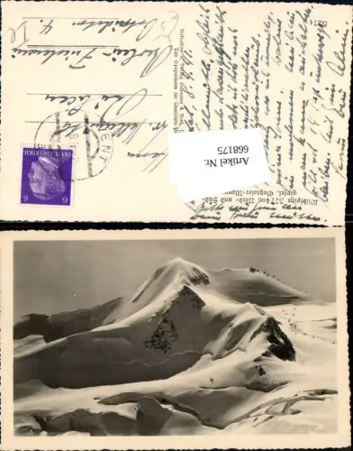 668175,Foto Ak Wildspitze Nord- u. Südgipfel Ötztaler Alpen Vent Sölden