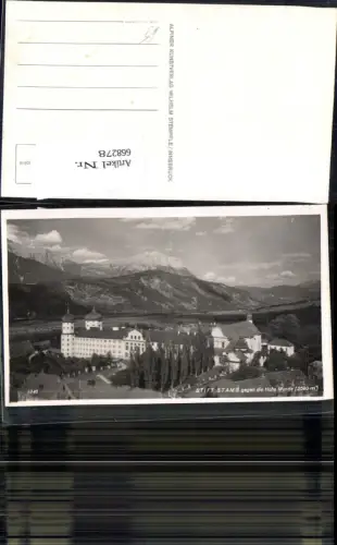 668278,Foto Ak Stift Stams geg. d. Hohe Munde