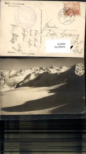 668279,Foto Ak Blick v. Vernagtferner auf Simulaun Vent Sölden pub H. Gürtler