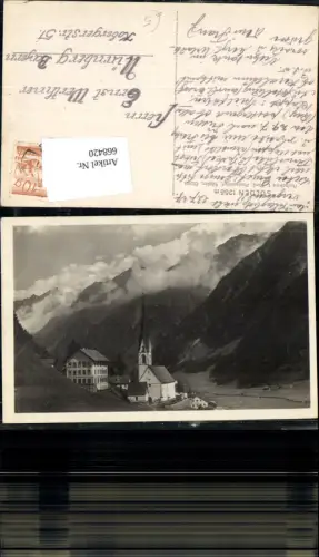 668420,Foto Ak Sölden Ansicht mit Kirche