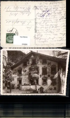 668643,Ötz Oetz Gasthaus zum Stern Kunstvolle Fassade