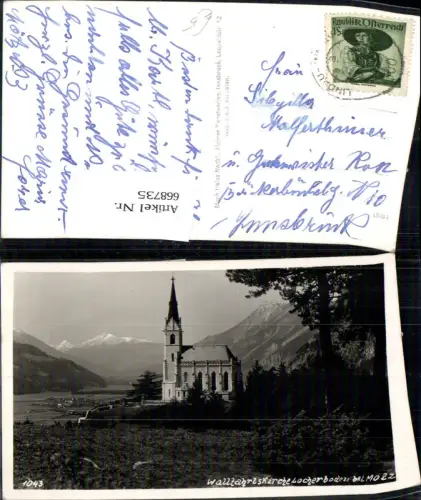 668735,Foto Ak Wallfahrtskirche Locherboden b. Mötz