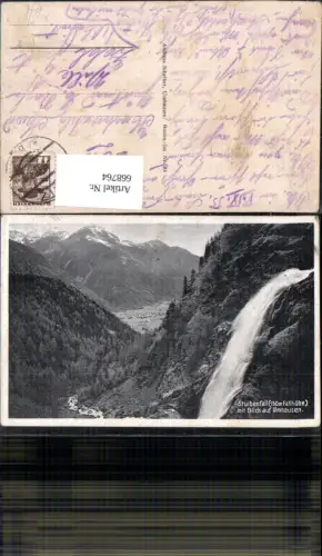 668764,Stuibenfall mit Blick auf Umhausen Wasserfall
