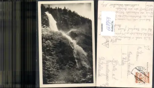 668854,Foto Ak Stuibenfall b. Umhausen Wasserfall