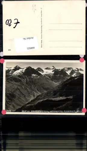 668925,Foto Ak St. Leonhard im Pitztal Blick v. Brunnenkogel Zuckerhütl pub Much Heiss 2479