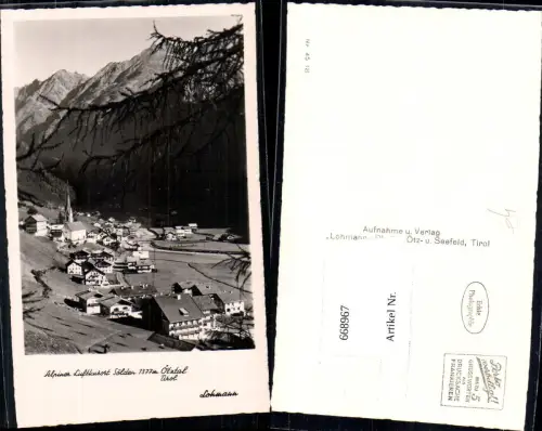 668967,Foto Ak Sölden Ötztal Totale