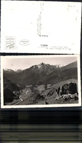 669073,Foto Ak Sölden Ötztal Blick v. d. Edelweißalm