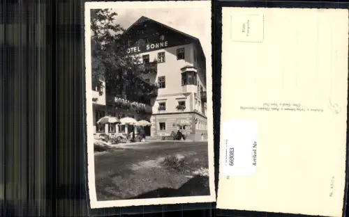 669083,Foto Ak Sölden Ötztal Hotel Sonne