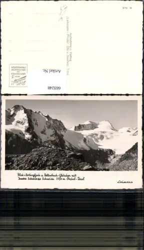 669248,Foto Ak Blick Sölden Rotkogljoch Rettenbach-Gletscher Innere Schwarze Schneide