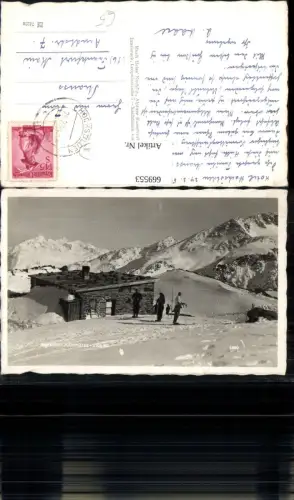 669553,Foto Ak Sölden Rotkogel Hütte Rotkogeljochhütte Wintersport Ski