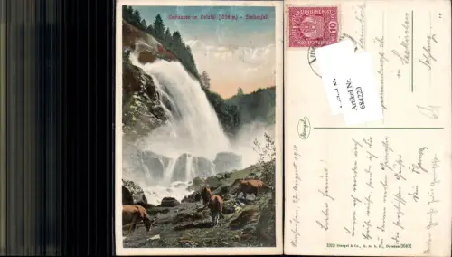 684220 Umhausen im Ötztal Stuibenfall Wasserfall n. Seekirchen
