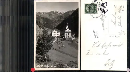 689421 Heilig Kreuz bei Sölden Heiligkreuz Bahnpost Zug München - Brenner Zug 00806