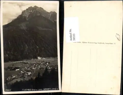 59333,Fulpmes gegen Serles im Stubaital