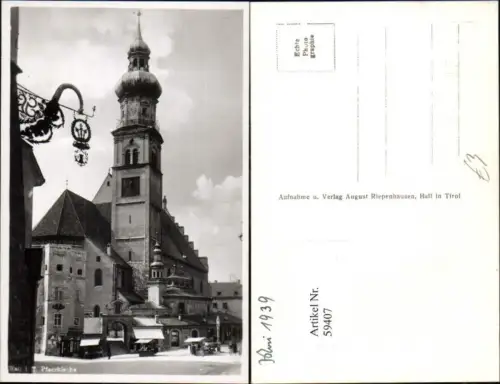 59407,Hall in Tirol Pfarrkirche Kirche Detailansicht