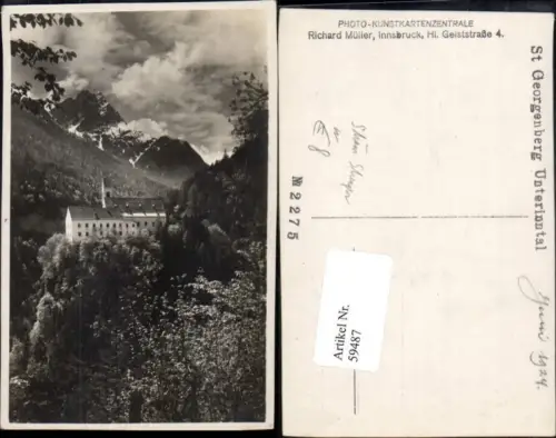 59487,Foto AK St. Georgenberg Unterinntal in Fiecht in Tirol Schwaz Stans