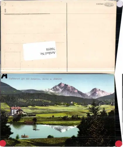 76058,Igls bei Innsbruck Serles Habicht pub Warger 194-1910