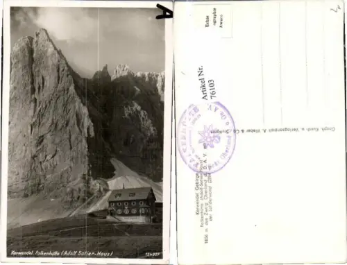 76103,Karwendel Falkenhütte Adolf Sotier Haus Vomp Hinteriß
