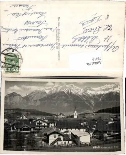 76119,Igls bei Innsbruck Teilansicht im Ort Hausansicht
