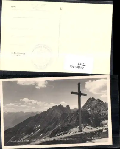 77187,Nordkettenbahn Innsbruck Ansicht Gipfelkreuz