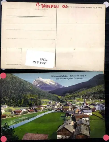 77563,Mittenwald-Bahn Mittenwaldbahn Seefeld Totale pub Purger Co 12627